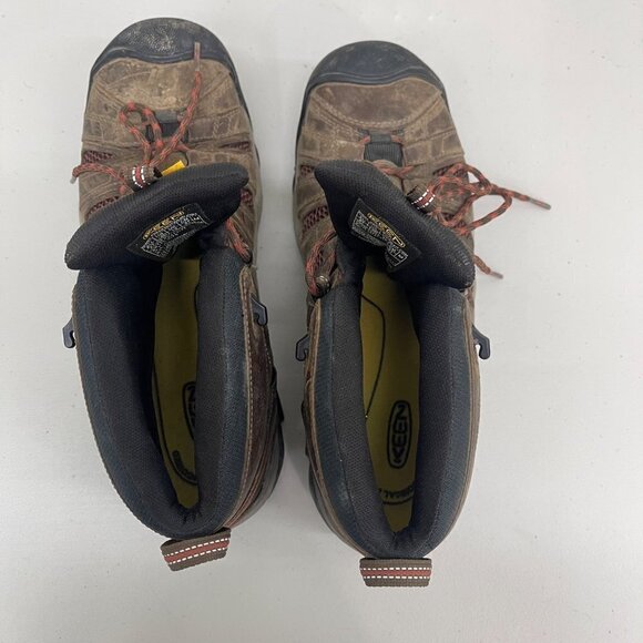 Keen Flint Mid Steel Safety Toe Leather Lace Work Boots Shoes 1007972D Mens 13 D